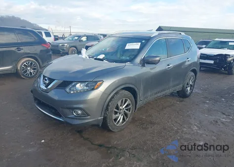 2015 Nissan Rogue Sl z USA, uszkodzony, nr VIN 5N1AT2MV6FC879357